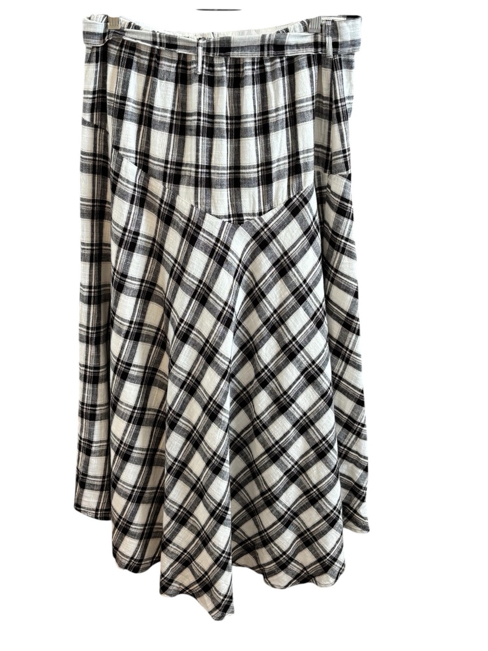 Free People After You Skirt in Black/Ivory Plaid Size S. NWOT - Picture 5 of 8
